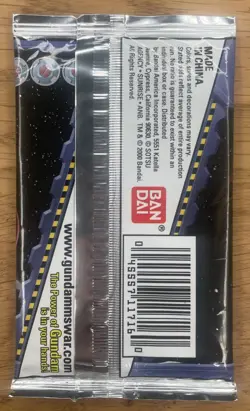 Gundam M.S. War Trading Card Game Wing Gundam Team 10 Card Booster Pack Sealed - Image 2