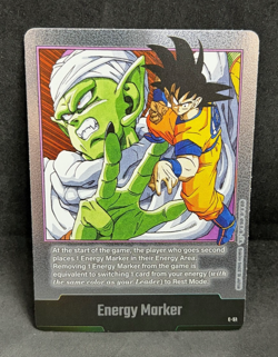 Son Goku Piccolo E-51 Silver Energy Marker Dragon Ball Manga Booster Card Fusion - Image 1