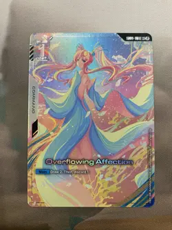 Gundam TCG Card Game OVERFLOWING AFFECTION GD01-118 U+ Holo Foil English 🔥MINT - Image 1