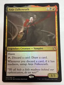 Anje Falkenrath Commander 2019 Foil #37 Mythic - Image 1