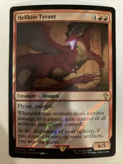 MTG: Hellkite Tyrant (Surge Foil) Commander: Final Fantasy Surge Foil NM 0295 - Image 1