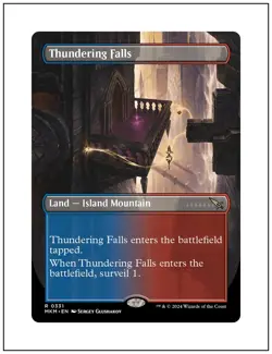 1x Thundering Falls, Borderless Art, Magic MTG NM - Image 1