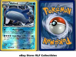 2012 Pokemon, B&W Dragons Exalted, #26/124 Wailord, Reverse Holo Rare - Image 1