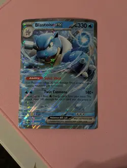 2023 Pokemon Scarlet & Violet 151 Blastoise ex Oversized Jumbo #009/165 NM - Image 1