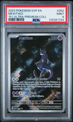 2023 Pokemon Svp En-Sv Black Star Promo 052 Mewtwo 151 Ultra-Premium Coll - PSA - Image 1