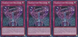 3x Transaction Rollback | RA04-EN105 | SR | 1st Ed | NM | YuGiOh - Image 1