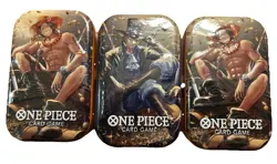 One Piece Tin Pack Set Vol 2 Set of 3 | TS-02 OP-13 | Factory Sealed | Bandai - Image 1