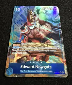 Edward Newgate Alternate Alt Art SR OP13-042 Carrying On His Will One Piece TCG - Image 2