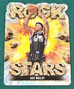 2025-26 Topps Chrome ROCK STARS Ace Bailey RS-20 ROOKIE RC NBA CASE HIT SSP - Image 1