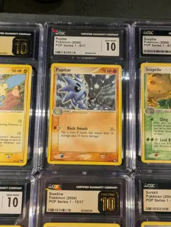 Pokemon Pop Series 1 Card Lot Of 12 CGC 10 Graded Cards - Image 4