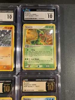 Pokemon Pop Series 1 Card Lot Of 12 CGC 10 Graded Cards - Image 5