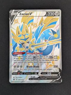 Zacian V SWSH292 Black Star Promo Sword & Shield Promo Cards Pokemon - Image 1