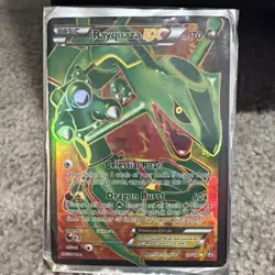 Rayquaza EX Full Art Ultra Rare Dragons Exalted Pokemon TCG Card English 123 - Image 1