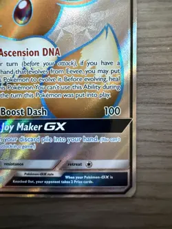 Pokemon Eevee GX Full Art Promo Holo SM242 SM Set Basic HP 160 Card - Image 4