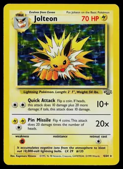 Pokemon Card - Jolteon Jungle 4/64 Holo Rare - Image 1