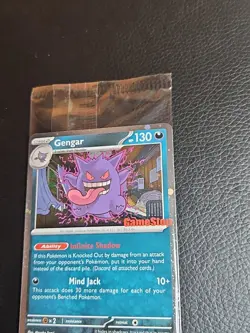 Gengar Promo Card Pokemon Perfect Order Gamestop Stamped 050/088 SEALED - Image 2