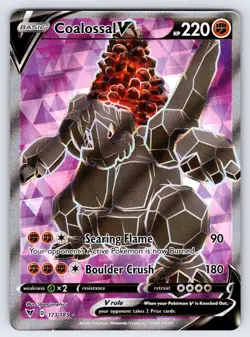 Coalossal V 173/185 2020 Vivid Voltage Pokemon Card TCG Full Art Ultra Rare - Nm - Image 1