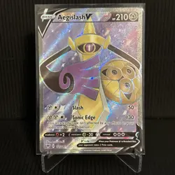 Aegislash V - 177/185 - Pokemon Vivid Voltage Sword & Shield Full Art Card NM - Image 3