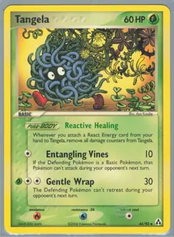 Pokemon TCG Tangela 44/92 Legend Maker Uncommon card Normal - Image 1