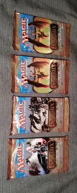 4 Conflux Booster Packs 2009 MtG Factory Sealed Magic The Gathering 15 Cards Ea. - Image 4