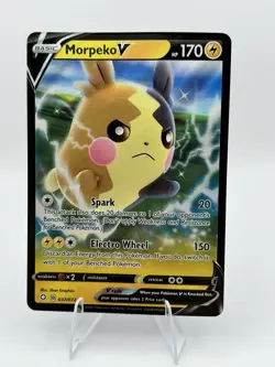 MORPEKO V 037/072 FULL ART ULTRA RARE HOLO SHINING FATES POKEMON CARD TCG - Image 1