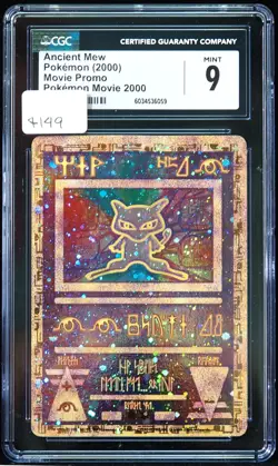 2000 Ancient Mew Movie Promo CGC 9 Pokemon Card - Image 1