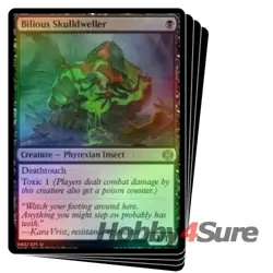 Foil Bilious Skulldweller X4 M/NM Magic MTG Phyrexia: All Will Be One - Image 1