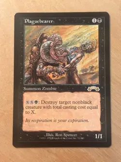 MTG Magic the Gathering Plaguebearer Exodus NM - Image 1