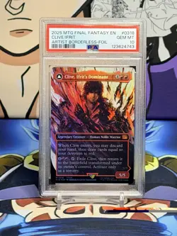 PSA 10 Clive Ifrits Dominant MTG Borderless Foil - Image 1