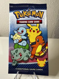 Pokemon 25th Anniversary McDonalds Promo Sealed Booster Card Free Shipping! - Image 1