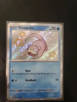 Pokemon TCG Slowpoke 116/091 Sv: Paldean Fates Holo Shiny Rare - Image 3