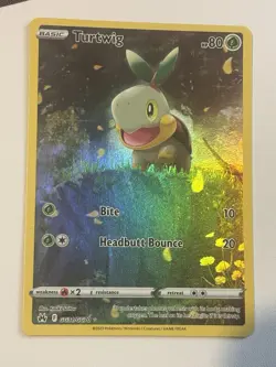 Pokemon TCG Turtwig Holo Rare Card Crown Zenith: Galarian Gallery GG31/GG70 NM/M - Image 1