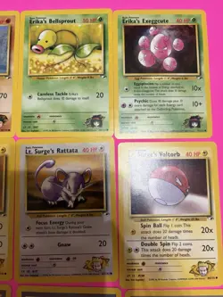 Lot Of 12 Pokemon Gym Heroes Cards- Vintage 2000 Wizards Of The Coast, NM-HP - Image 3