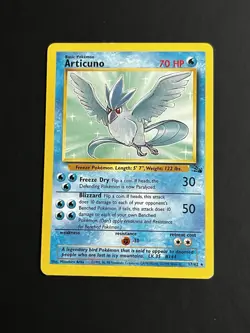 Pokemon TCG Articuno 17/62 Fossil Non Holo Rare MP - Image 1