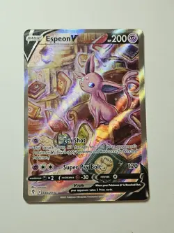 Espeon V Alt Art 180/203 Evolving Skies SWSH Pokemon TCG Card NM English⭐ - Image 2