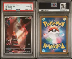 PSA 10 Charmander AR 168/165 SV2a Pokemon Card 151 Pokemon Card Japanese 2023 - Image 2