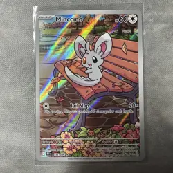 Pokemon TCG Minccino 152/086 Full Art Black Bolt Illustration Rare Card - Image 1