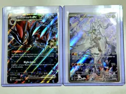 2025 Pokemon Journey Together N's Reshiram 167/159 Full Art Zoroark EX 098/159 - Image 1
