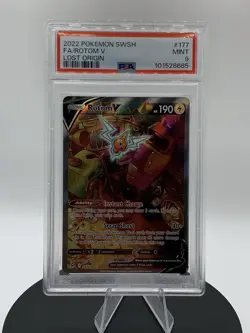 Pokemon TCG Rotom v Lost Origin Alternate Art 177/196 PSA 9 - Image 1