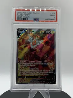 Pokemon TCG Rotom v Lost Origin Alternate Art 177/196 PSA 9 - Image 5