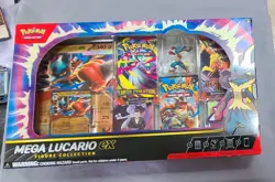 Pokemon TCG Mega Lucario ex Premium Figure Collection Box Factory Sealed - Image 1