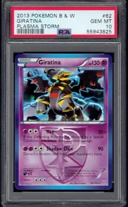 2013 Pokemon Giratina 62/135 PSA 10 (Plasma Storm) - Image 1