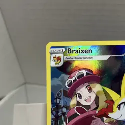 Pokemon Braixen Ultra Rare Full Art Holo TG01/30 Silver Tempest 90 HP - Image 2