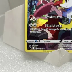 Pokemon Braixen Ultra Rare Full Art Holo TG01/30 Silver Tempest 90 HP - Image 5