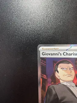 Pokemon TCG Giovanni's Charisma Full Art Holo Ultra Rare 197/165 - Image 3