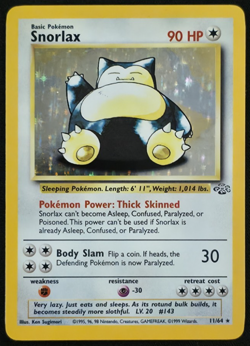 Snorlax 11/64 Holo Pokemon Jungle Unlimited LP - Image 1