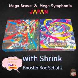[Sealed] Mega Brave Symphonia Booster Box 2 Set Pokemon M1L M1S w/shrink - Image 1