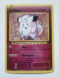 Clefairy 63/108 Holo Rare Pokemon TCG XY Evolutions 2016 HP - Image 1