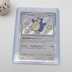 Pokemon Snorlax Shiny Rare Holo SV: Paldean Fates 202/091 Basic 150 HP - Image 1