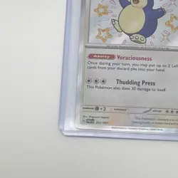 Pokemon Snorlax Shiny Rare Holo SV: Paldean Fates 202/091 Basic 150 HP - Image 3